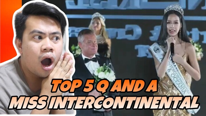 ATEBANG REACTION| MISS INTERCONTINENTAL 2022 TOP 5 FINAL QUESTION AND ANSWER PORTION