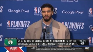 Jayson Tatum: "I want people to think we are the hardest playing team in the league, 1 through 15."