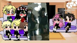 spy x family reacciona a sus tiktoks y sus ship's😏 {anya x damian}{loid x yor} ❤