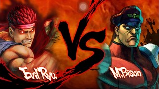 Evil Ryu vs M.Bison -Gameplay-Android-iOS