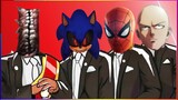 SMILE ROOM & SONIC EXE & SPIDERMAN & ONE PUNCH MAN - Coffin Dance X Baby Shark COVER