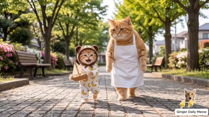 Ginger Tak Punya Uang Untuk Perahu! Mama Cat Buat Sepeda Air