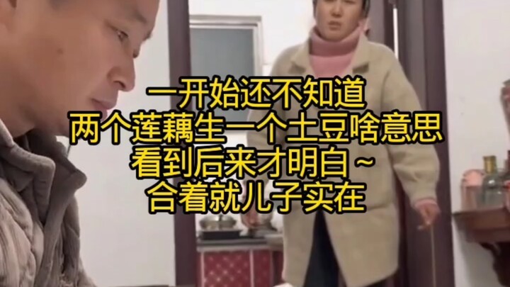 Mới đầu còn không hiểu hai củ sen sinh ra một củ khoai tây là có ý gì, đến đoạn sau mới vỡ lẽ – thì 