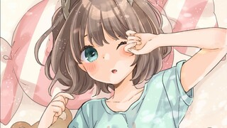 [Luno/Mobile Live Wallpaper] Good morning Luno-chan! / 60 frames of soft water jade healing style