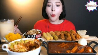 Tokbokki 2 vị. đồ chiên ăn kèm 3 #amthuc
