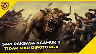 Sapi Raksasa Kabur, Gak Ada Berani Potong! Inilah Sapi Terbesar yang Dikurbankan di Tahun 2023