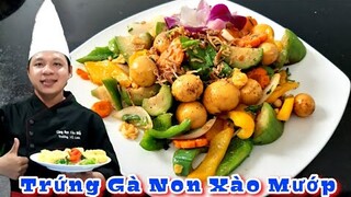 Cách làm món Trứng Gà Non Xào Mướp đơn giản || siêu ngon bá cháy