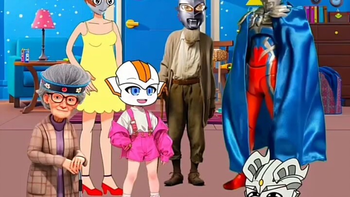 Ultraman bought a wig for his parents