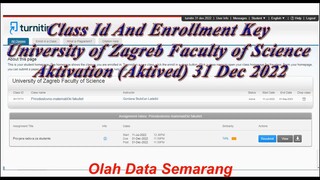 Class Id And Enrollment Key University of Zagreb Faculty of Science