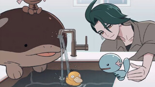 [Pokémon] Woopo playing in the water