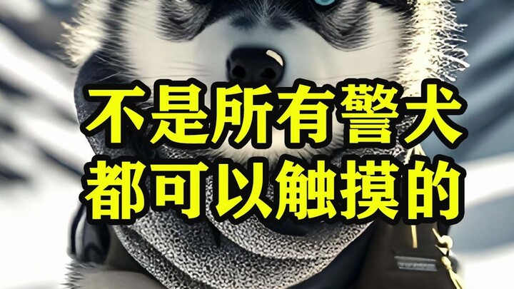 Can police dogs be petted?