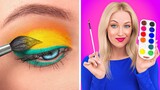 CARA MENYELINAPKAN ALAT MAKEUP KE KELAS || Makeup Cantik untuk ke Sekolah oleh 123 GO!