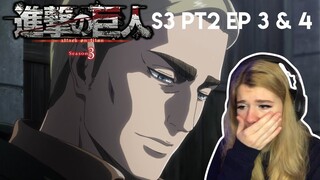 Attack on Titan S3 Ep 15 & 16 Reaction [Erwin.]