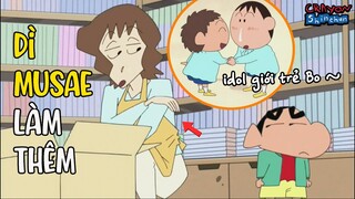 Hoàng tử Hanakami của Kasukabe & Dì Musae đi làm thêm | Shin Cậu Bé Bút Chì | Xóm Anime