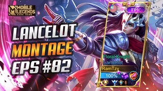 FAST HAND LANCELOT + UNLIMITED SKILL 1 SATISFYING 😱 | LANCELOT MONTAGE #82 | RANK HIGHLIGHTS | MLBB