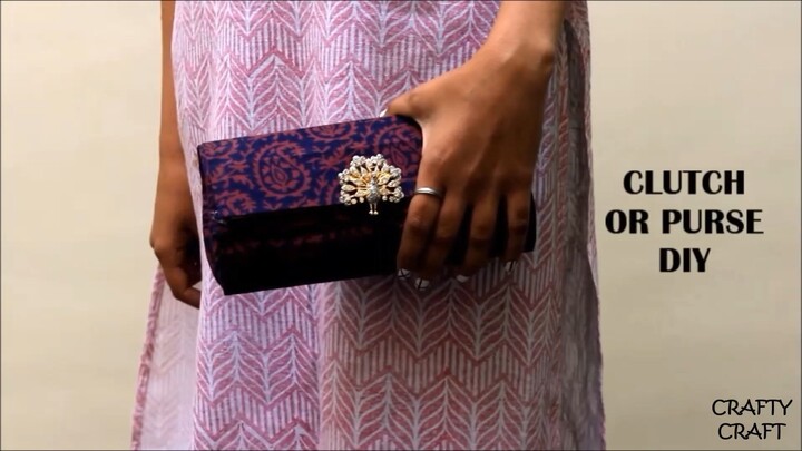 CLUTCH PURSE MADE FROM MILK CARTON | Best out of waste