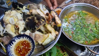 Lẩu Cá tra lâu năm nấu giấm. Món quà nhỏ cho ku Minh - Bin Đen Miền Tây # 170