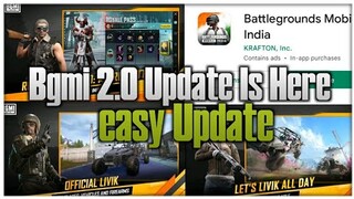 😎Bgmi 2.0 Update Is Here || Pubg Mobile 2.0 Update Is Here || Easy Download Bgmi 2.0 Update