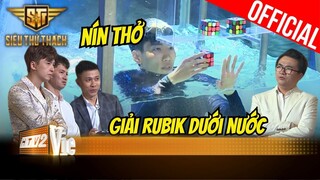 Không biết bơi, chàng trai làm pha chấn động với màn giải Rubik dưới nước | Siêu Thử Thách