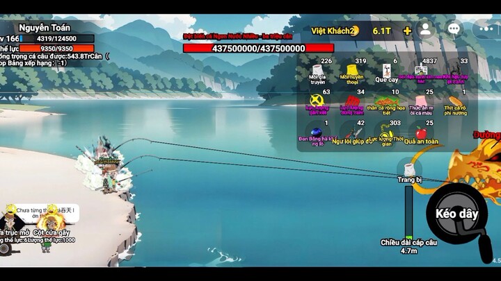 Combo 1 skill câu cá vạn cân