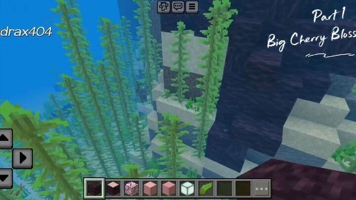 Part 1 of building the Big Cherry Blossom Tree🌸 #minecraft #syndrax404
