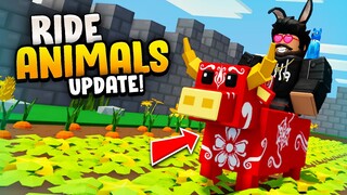 UPDATE* RIDE ANIMALS, Birthday Sheep Skin and MORE!! in Roblox Islands (Skyblock)