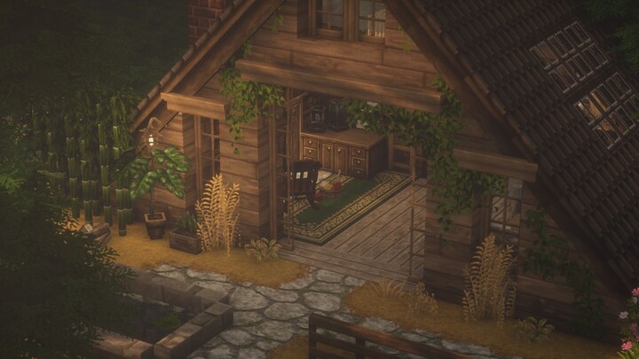 [Minecraft] Cabin rừng | Dòng cocricot dân cư/MiniaTuria