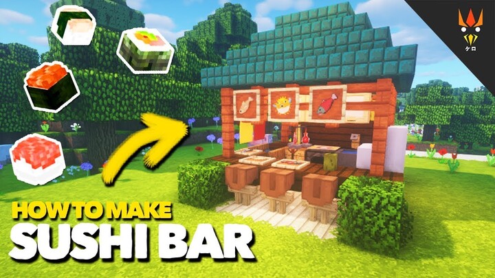 Minecraft : How To Make A Sushi Bar