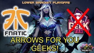 FNATIC vs GEEK FAM GAME 2 HIGHLIGHTS - LOWER BRACKET PLAYOFFS - ESL ONE THAILAND 2020