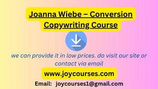 Joanna Wiebe – Conversion Copywriting Course