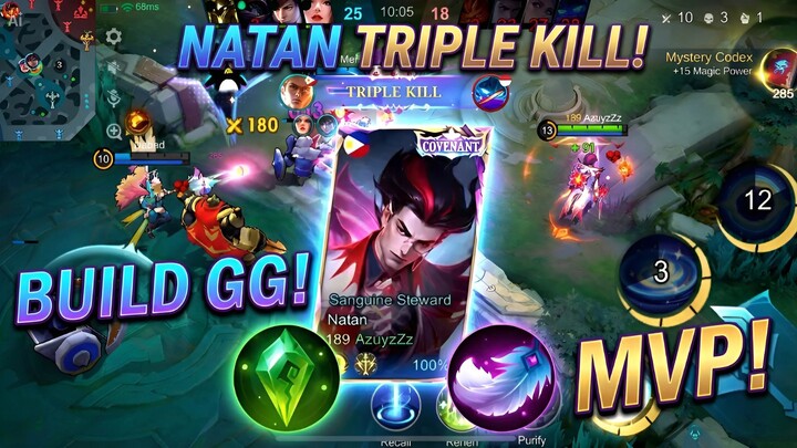 Natan💥 Build GG Rahasia, Damage Gila & MVP Auto Win — Cocok Buat Push Rank & Naik Tier Cepat! 🏅🔥