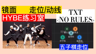 【走位/动线】TXT 《no rules》练习室走位