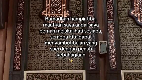 Sudah tiba dan mari kita menjalankan dengan semangat dan ikhlas