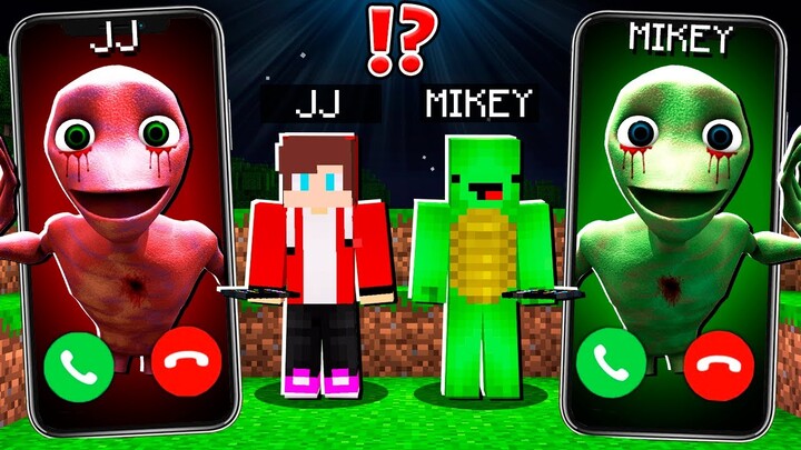 JJ Creepy Dame Tu Cosita vs Mikey Cosita CALLING at 3am to JJ and MIKEY ! - in Minecraft Maizen