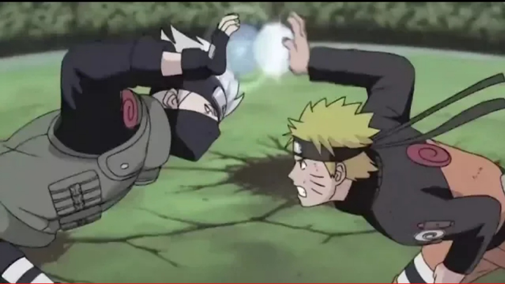 Kakashi's Rasengan vs Naruto's Rasenshuriken - Naruto Learns Rasenshuriken