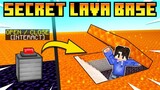 SECRET LAVA BASE in Minecraft PE