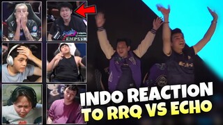 INDO PRO PLAYERS and STREAMERS REACTION to RRQ KNOCKED OUT BY ECHO… 🤯