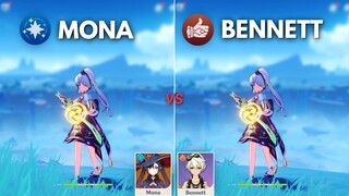 Bennett vs MONA !! BEST Support for F2P AYAKA ?? [ Genshin Impact ]