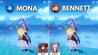 Bennett vs MONA !! BEST Support for F2P AYAKA ?? [ Genshin Impact ]