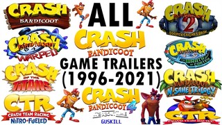 All Crash Bandicoot Game Trailers (1996-2021)