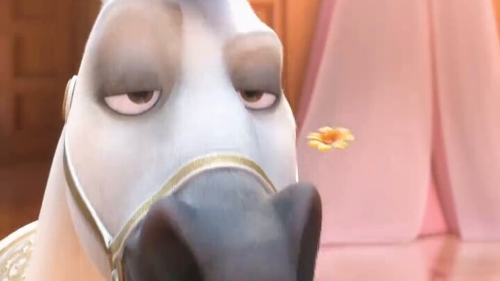 Siapa yang tidak suka kuda yang lucu dan galak seperti itu? #Tangled #GooseDropGodFilm