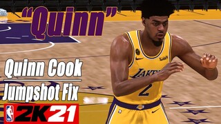 Quinn Cook Jumpshot Fix NBA2K21wtih Side-by-Side Comparison