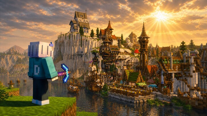 I joined a massive Minecraft civilization server and decided to make this little nation famous world