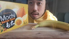 ASMR EATING SOUNDS - DURIAN MOCHI & BANANA