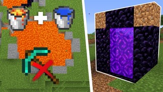 Cara Membuat Nether Portal Tanpa Diamond Pickaxe - Minecraft Indonesia