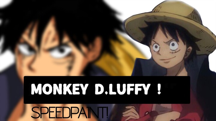 MENGGAMBAR ONE PIECE YANG SEDANG RAMAI KARENA INDONESIA! 🇮🇩 Monkey D.Luffy [SpeedPaint]