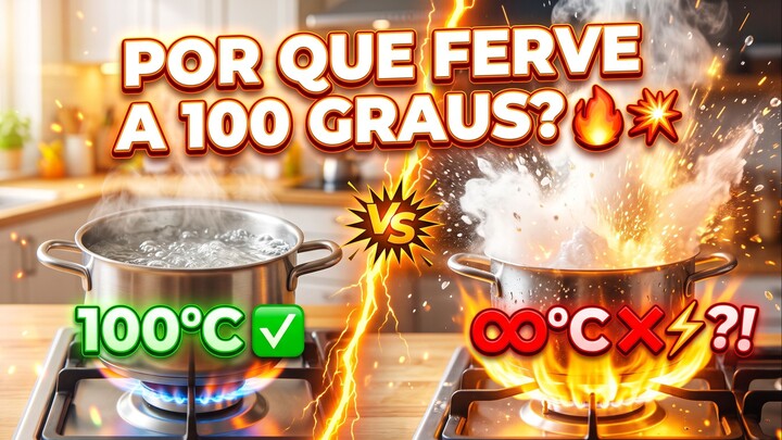 🌡️💧 POR QUE A ÁGUA FERVE SEMPRE A 100°C? 🔥✨#Ciência #Curiosidades #Física #Química #Água