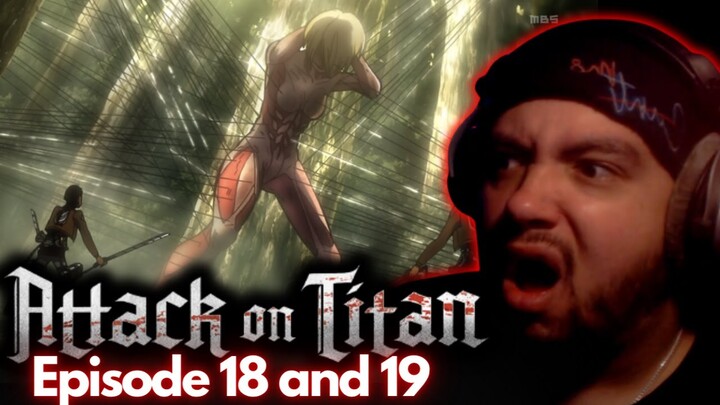 THE FOREST OF GIANT TREES! ATTACK ON TITAN EPISODE 18 AND 19 REACTION 1X18 1X19