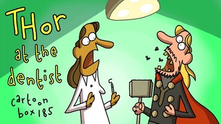 Thor At The Dentist | Cartoon Box 185 | by FRAME ORDER | Hilarious Avengers parody cartoon