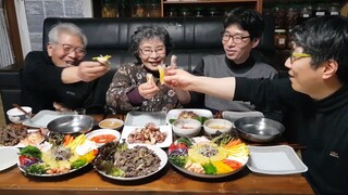 다이어트에 최고~! 온가족이 함께 월남쌈 먹방, 소불고기, 오리고기, 버터새우, 가족먹방 MUKBANG KOREAN FOOD COOKING ASMR | EATING SHOW